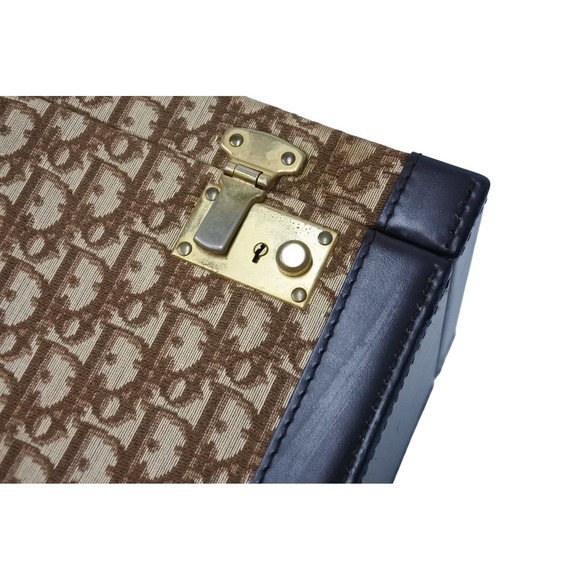Christian Dior Vanity Trunk 30 Trotter Leather Beige Brown - Picture 4 of 10